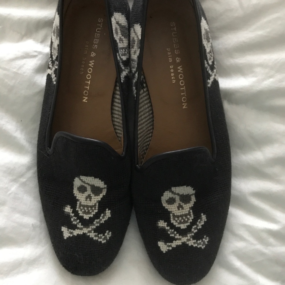 Stubbs and wootton  needlepoint smoking slippers